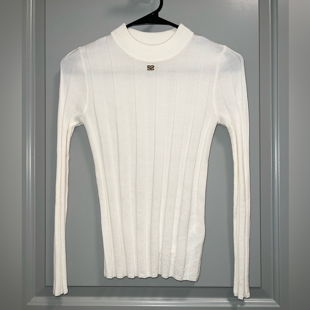 NWOT, Sandro white knit sweater (size S)